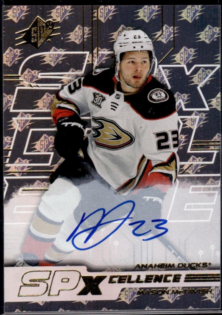 Mason McTavish #XC-MM Hockey Cards 2024 SPx SPxCellence Autograph