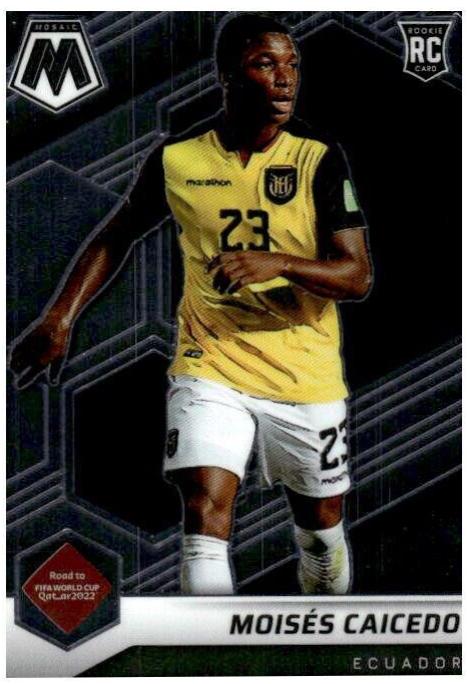 Moises Caicedo #78 Soccer Cards 2021 Panini Mosaic Road to FIFA World Cup