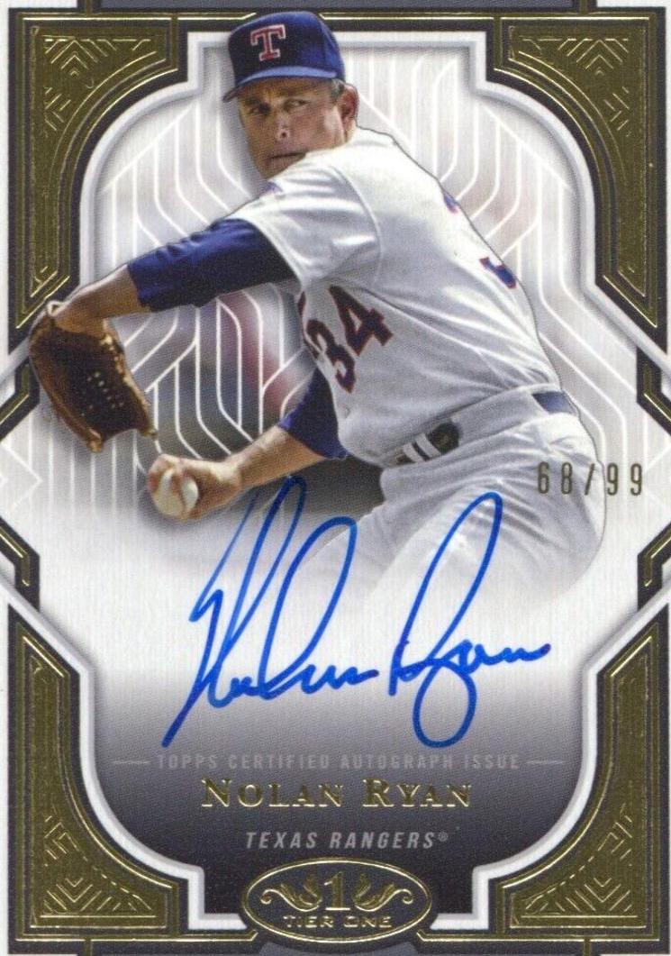 Nolan Ryan #T1A-NR Baseball Cards 2023 Topps Tier One Autographs
