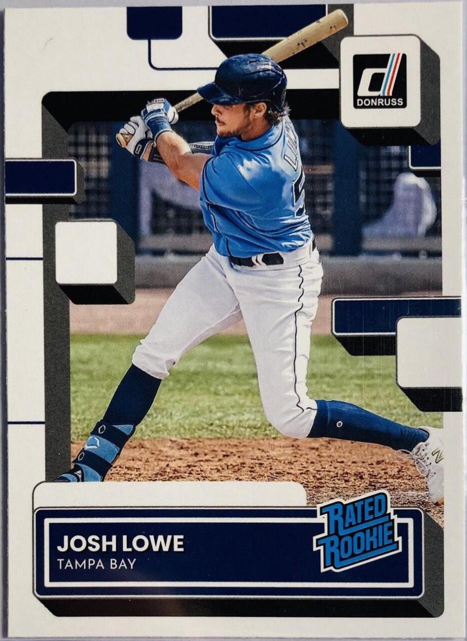 Josh Lowe #55 Baseball Cards 2022 Panini Donruss