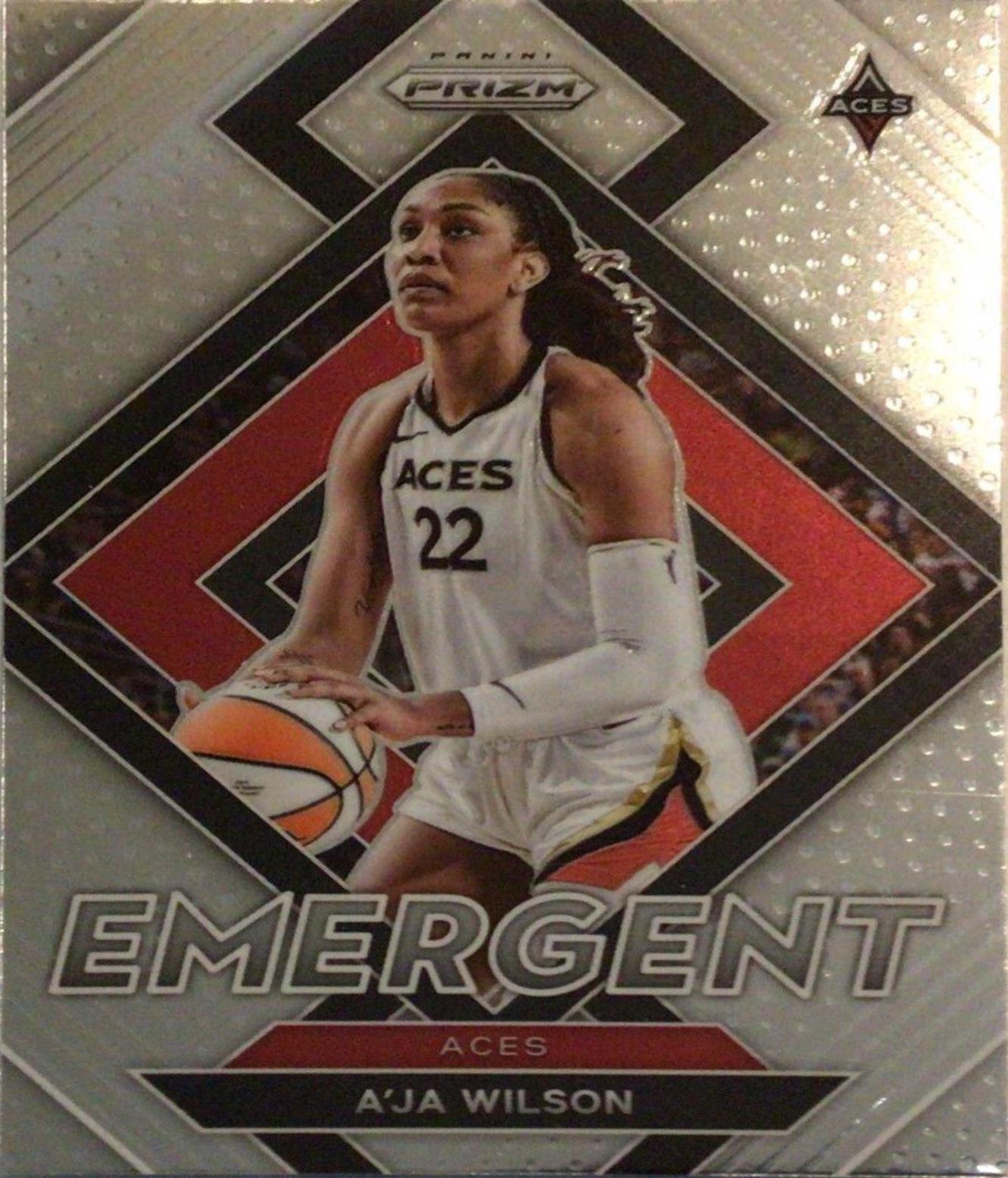 A'ja Wilson #9 Basketball Cards 2022 Panini Prizm WNBA Emergent