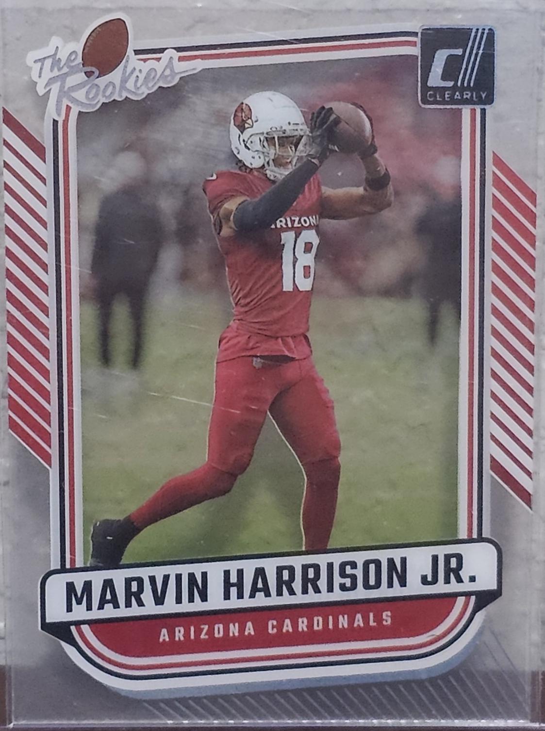 Marvin Harrison Jr. #5 Football Cards 2024 Clearly Donruss The Rookies