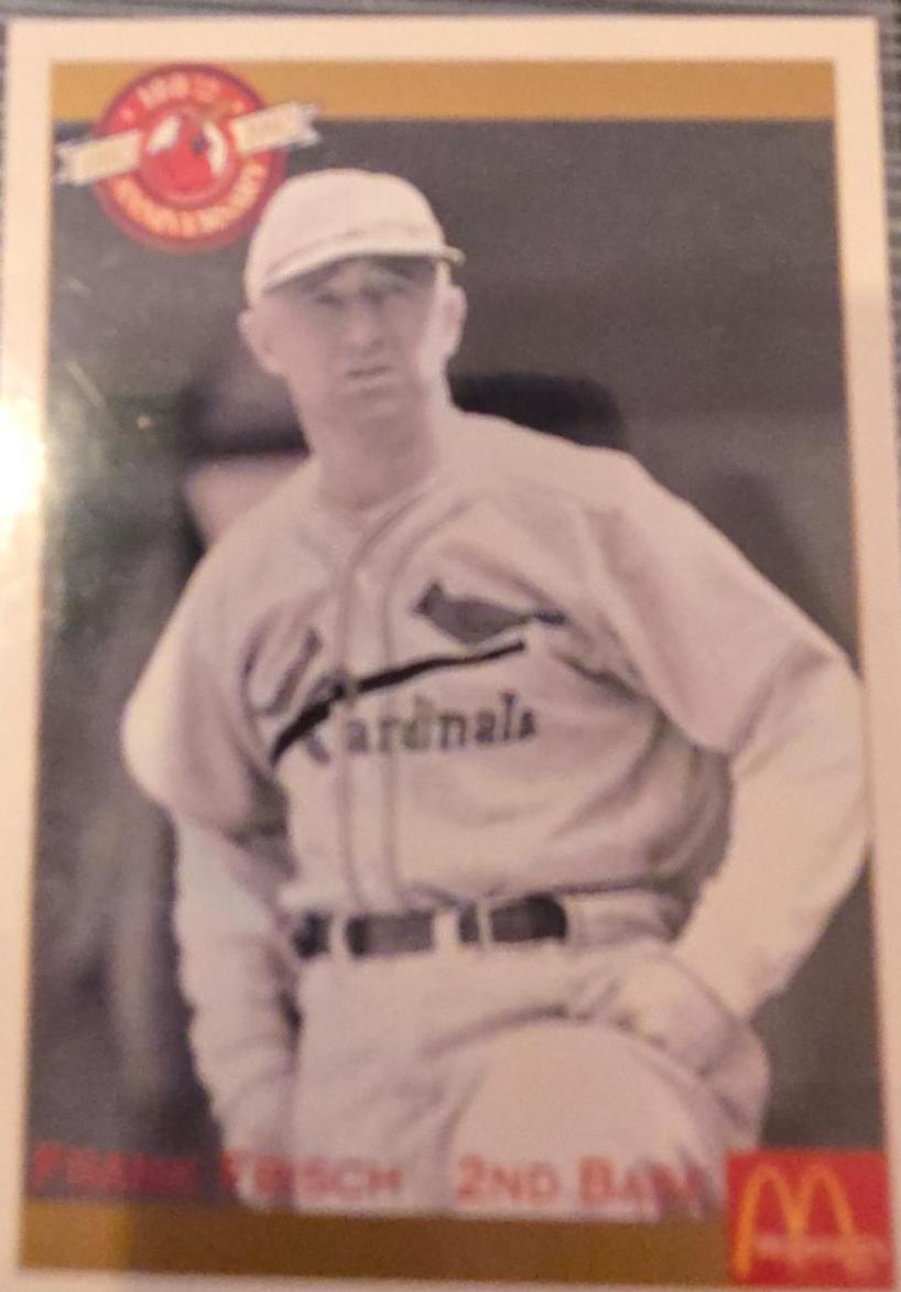 Frank Frisch #7 Baseball Cards 1992 Pacific McDonald's St. Louis Cardinals