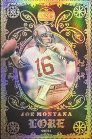 Joe Montana #L-2 Football Cards 2022 Panini Legacy Lore