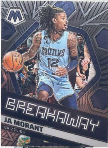 Ja Morant #6 Basketball Cards 2022 Panini Mosaic Breakaway
