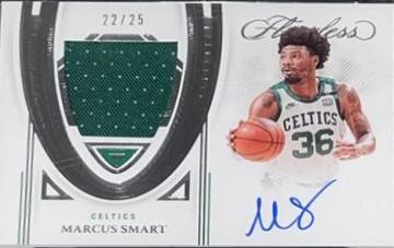 Marcus Smart #FPA-MSM Basketball Cards 2021 Panini Flawless Horizontal Patch Auto