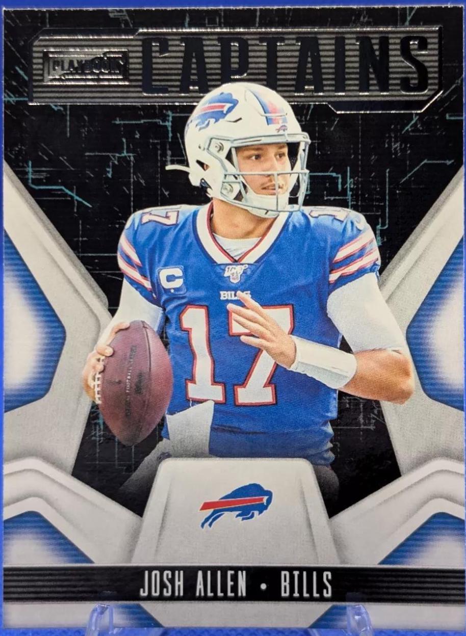 Josh Allen #CAP-1 Football Cards 2020 Panini Playbook Captains