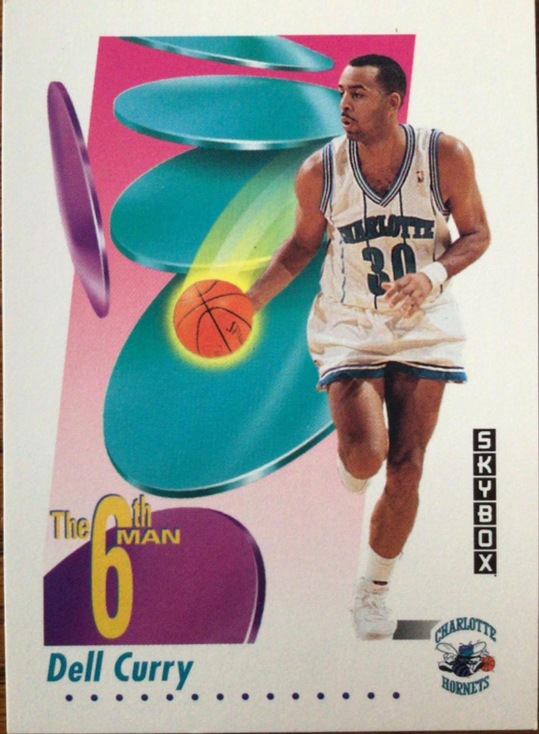 Dell Curry #434 Basketball Cards 1991 Skybox