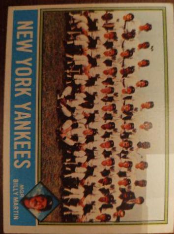 Yankees Team #17 Baseball Cards 1976 Topps