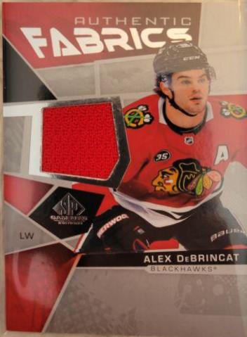 Alex DeBrincat #AF-AD Hockey Cards 2021 SP Game Used Authentic Fabrics