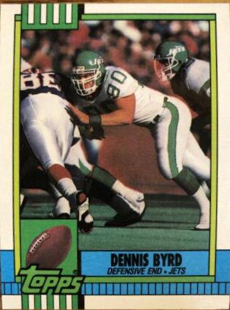 Dennis Byrd #458 Football Cards 1990 Topps