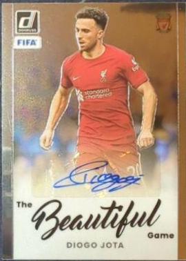 Diogo Jota #BA-DJO Soccer Cards 2022 Panini Donruss Beautiful Game Autographs