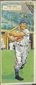 Elmer Valo, Hal Brown Baseball Cards 1955 Topps Doubleheaders
