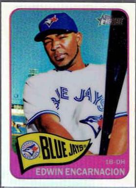 Edwin Encarnacion #145 Baseball Cards 2014 Topps Heritage Chrome