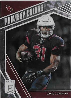 David Johnson #PC-13 Football Cards 2019 Panini Donruss Elite Primary Colors