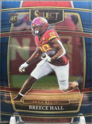 Breece Hall #12 Football Cards 2022 Panini Select Draft Picks