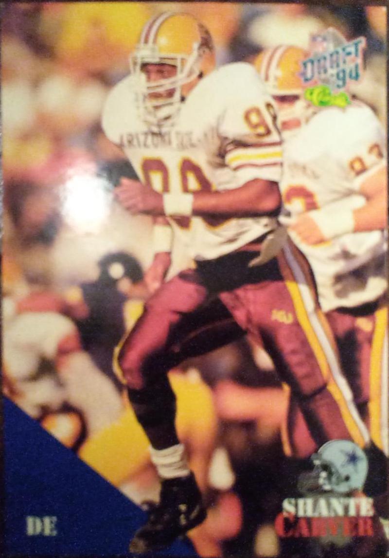 Shante Carver #7 Football Cards 1994 Classic
