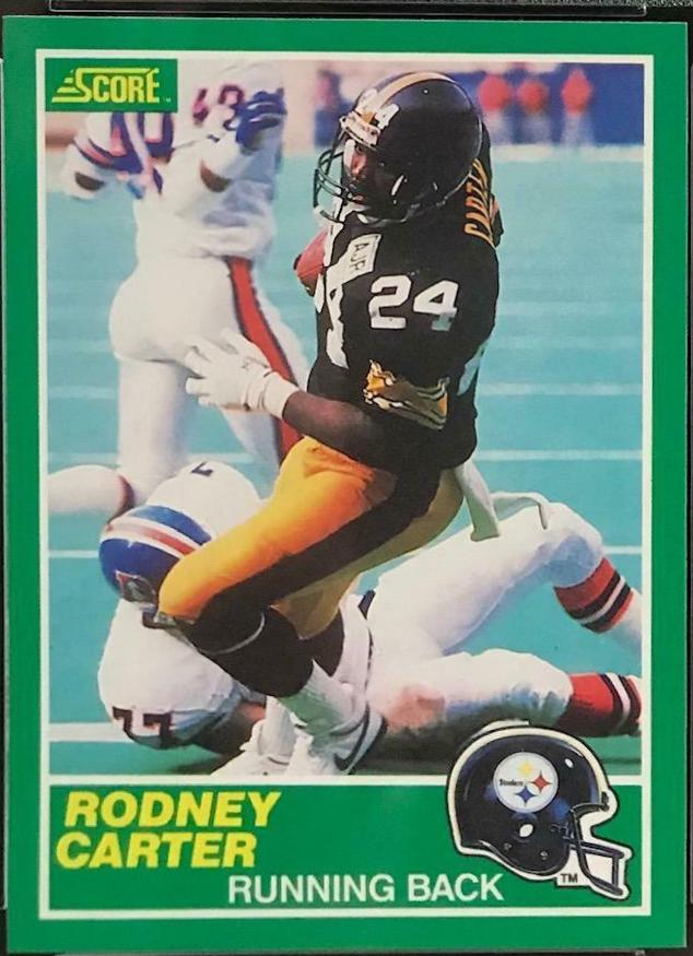 Rodney Carter #276 Football Cards 1989 Panini Score
