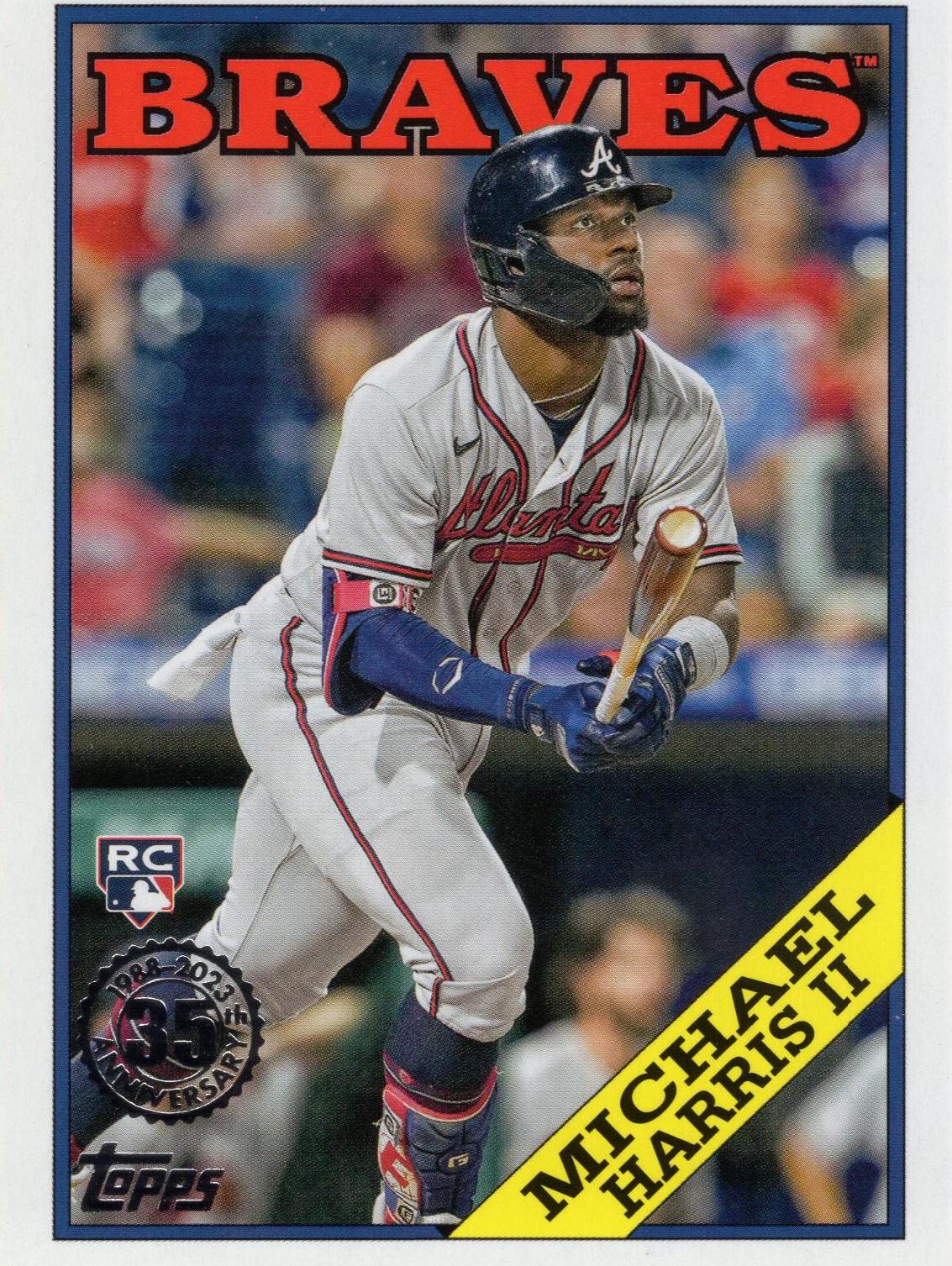 Michael Harris II #T88-18 Baseball Cards 2023 Topps Silver Pack 1988 35th Anniversary