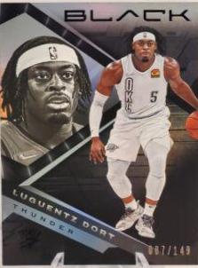 Luguentz Dort #62 2021-22 Panini Black Basketball