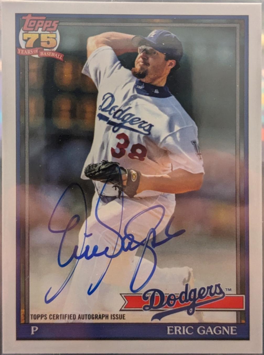 Eric Gagne #91A-EG Prices | 2026 Topps 1991 Autograph | Baseball Cards