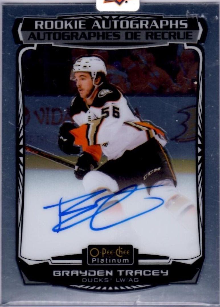 Brayden Tracey #R-BT 2022-23 O-Pee-Chee Platinum Hockey Rookie Autographs