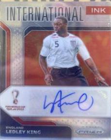 Ledley King Soccer Cards 2022 Panini Prizm World Cup International Ink Autograph