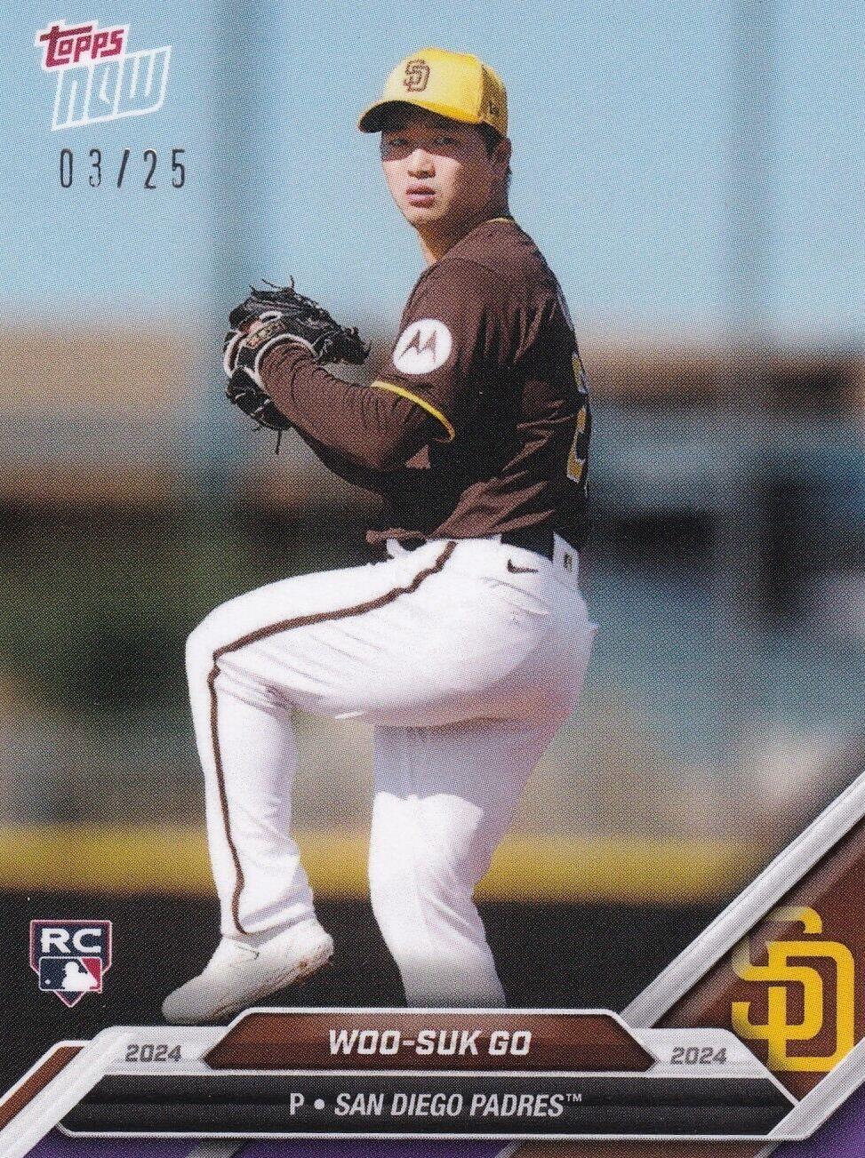 Woo-Suk Go #OD-284 Baseball Cards 2024 Topps NOW Road to Opening Day
