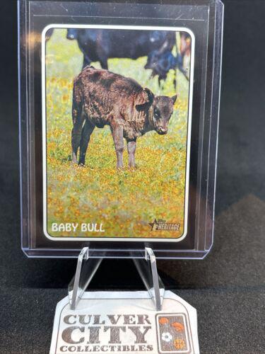 Baby Bull #75Z-19 Baseball Cards 2024 Topps Heritage Zoo's Who Stick-On