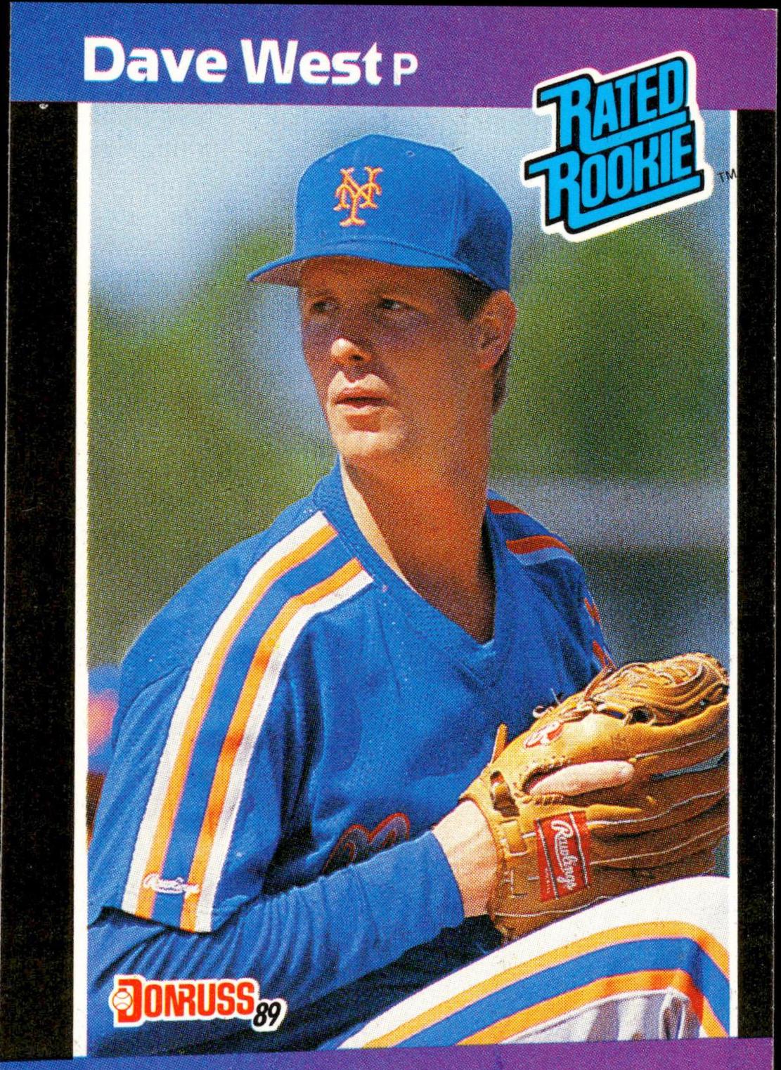 Dave West #41 Baseball Cards 1989 Donruss