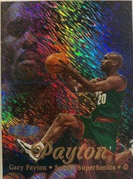 Gary Payton Row 1 #26 Basketball Cards 1997 Flair Showcase