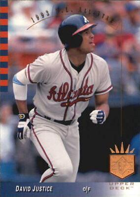 David Justice #13 Baseball Cards 1993 SP