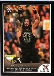 Roman Reigns #23 Wrestling Cards 2016 Topps WWE Road to Wrestlemania
