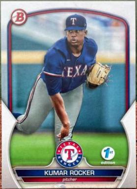 Kumar Rocker #BPPF-39 Baseball Cards 2023 Bowman 1st Edition