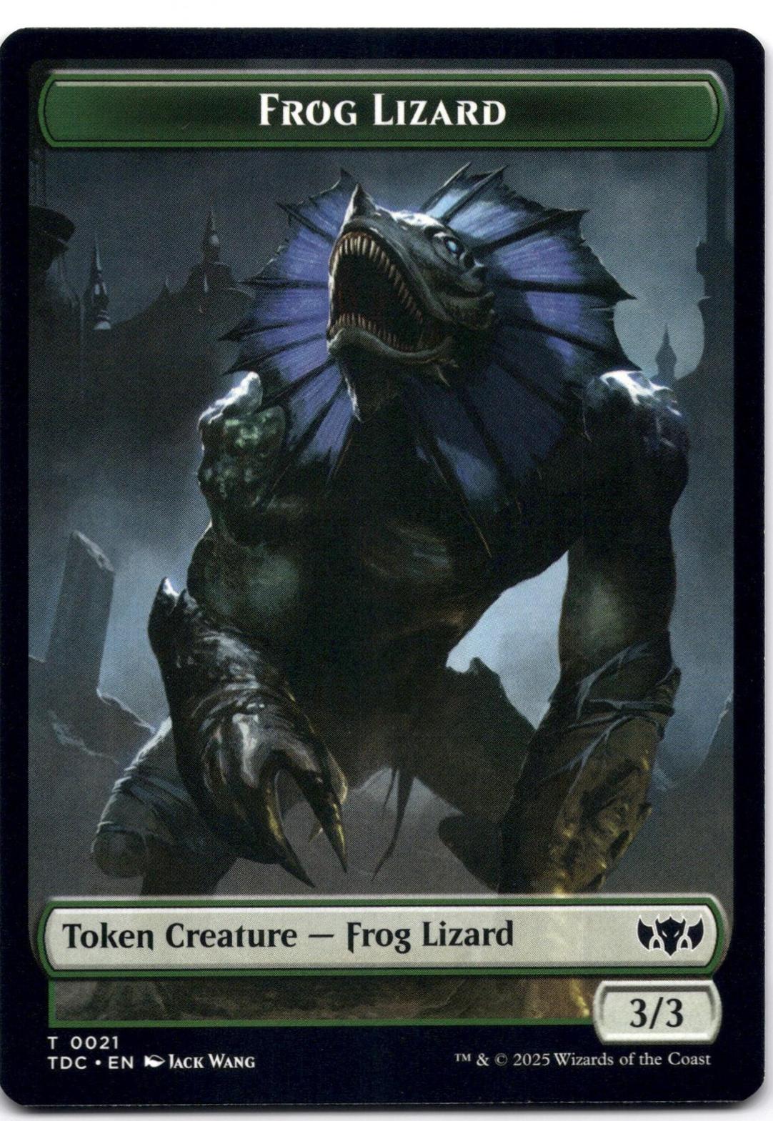 Tap to enlarge Frog Lizard – Token, Magic Tarkir: Dragonstorm Commander