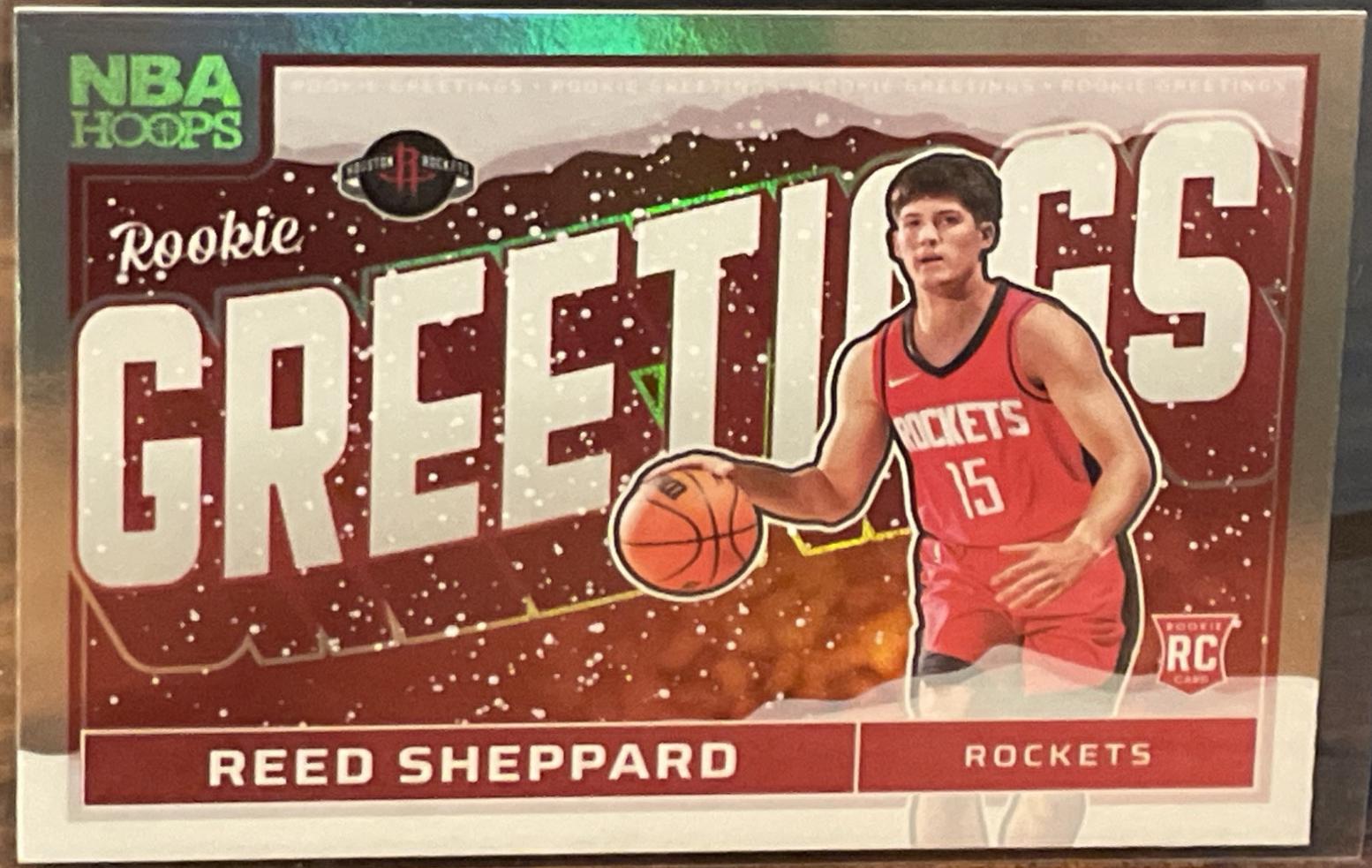 Reed Sheppard [Winter Holo] #1 Prices | 2024 Panini NBA Hoops Rookie ...