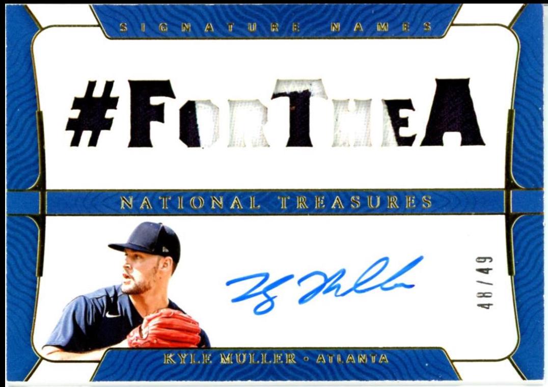Kyle Muller #SN-KM Baseball Cards 2022 Panini National Treasures Signature Names