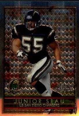 Junior Seau #4 Football Cards 1996 Topps Chrome