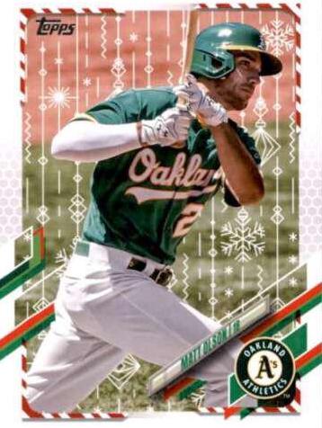 Matt Olson #HW104 Baseball Cards 2021 Topps Holiday Mega Box