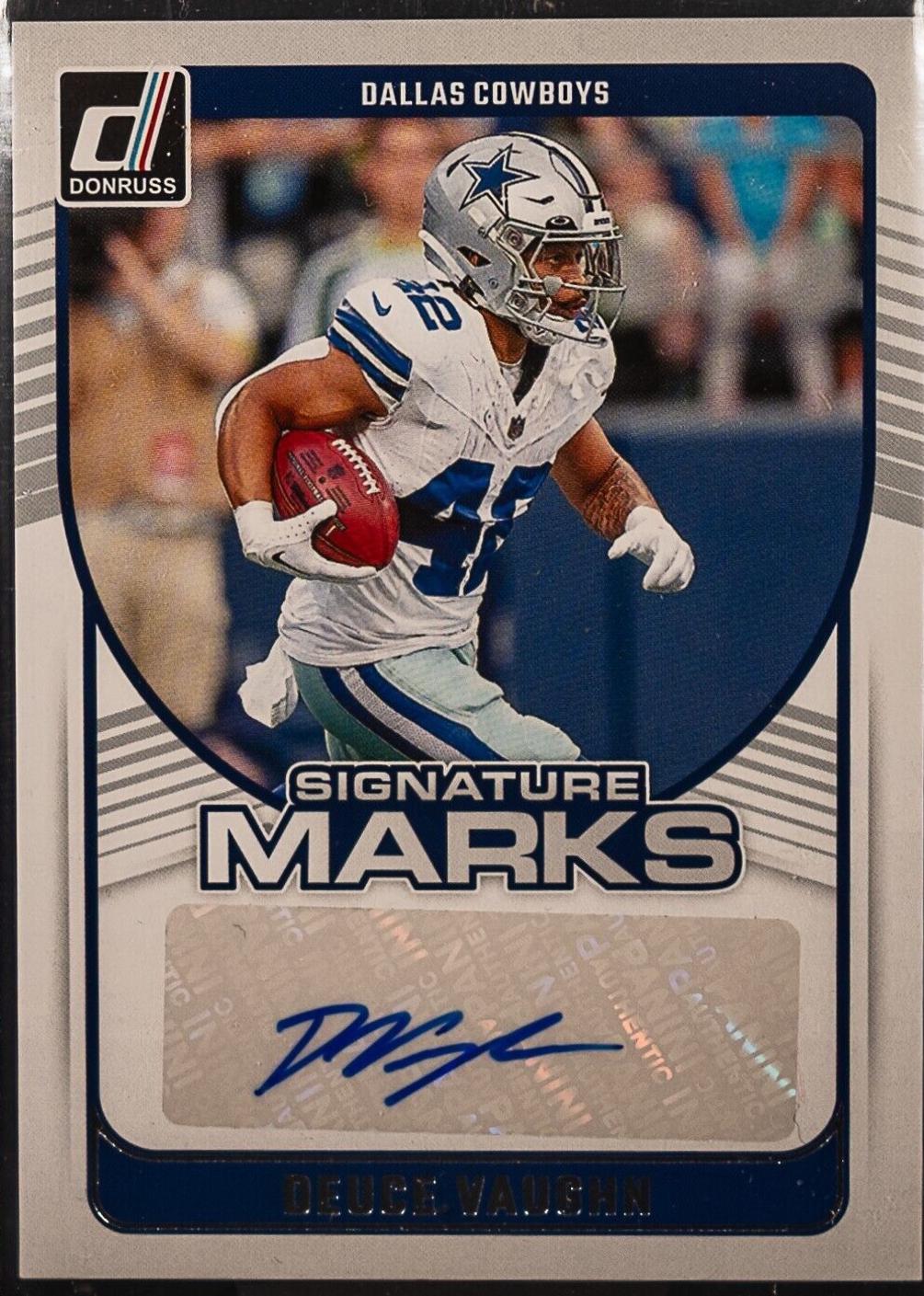 Deuce Vaughn #SMA-DVA Football Cards 2024 Panini Donruss Signature Marks