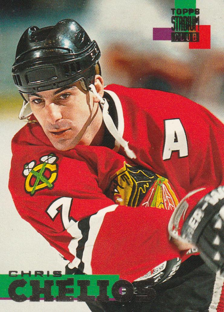 Chris Chelios #70 Hockey Cards 1994 Stadium Club