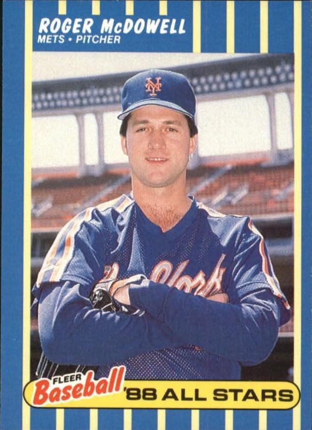 Roger McDowell #24 1988 Fleer Baseball All Stars