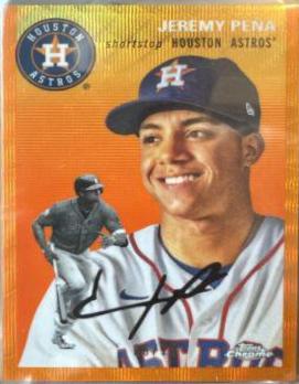 Jeremy Pena [Orange Wave Refractor] #243