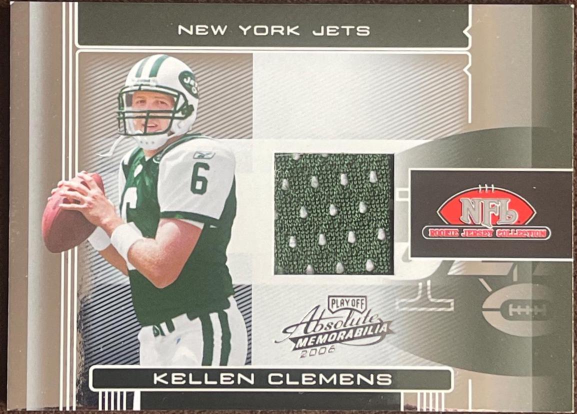 Kellen Clemens #RJC-13TE Football Cards 2006 Playoff Absolute Memorabilia Rookie Jersey