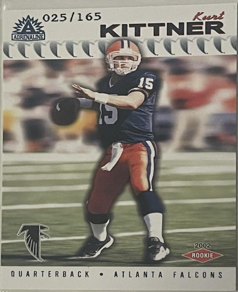 Kurt Kittner #16 2002 Pacific Adrenaline Football