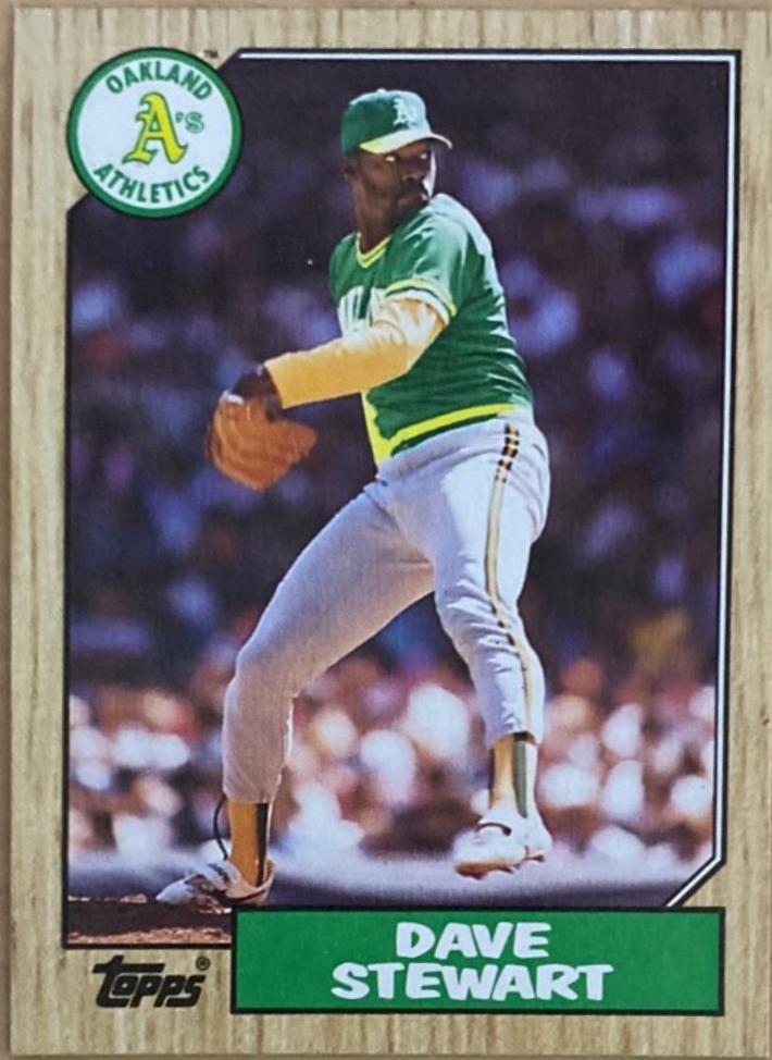 Dave Stewart #14 Baseball Cards 1987 Topps