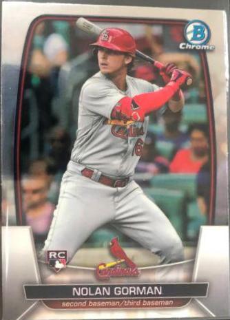 Nolan Gorman #48 Baseball Cards 2023 Bowman Chrome