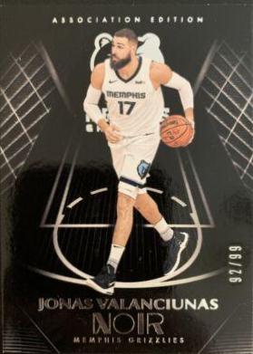 Jonas Valanciunas #30 2019-20 Panini Noir Basketball