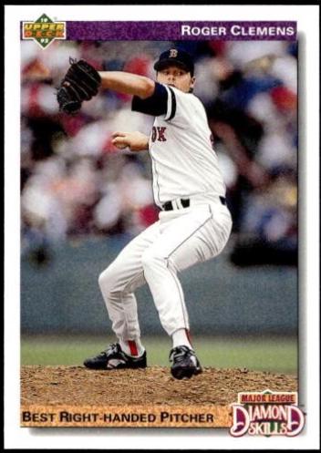 Roger Clemens #641 Baseball Cards 1992 Upper Deck