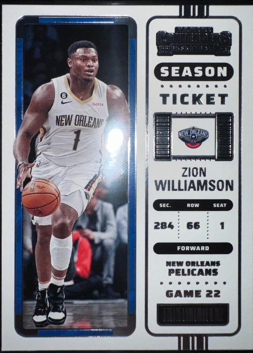 Zion Williamson #85 Basketball Cards 2022 Panini Contenders